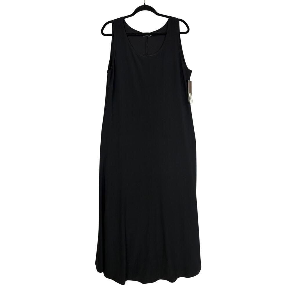 NWT Sympli Black Scoop Neck Sleeveless Maxi Dress Size 14 Canada